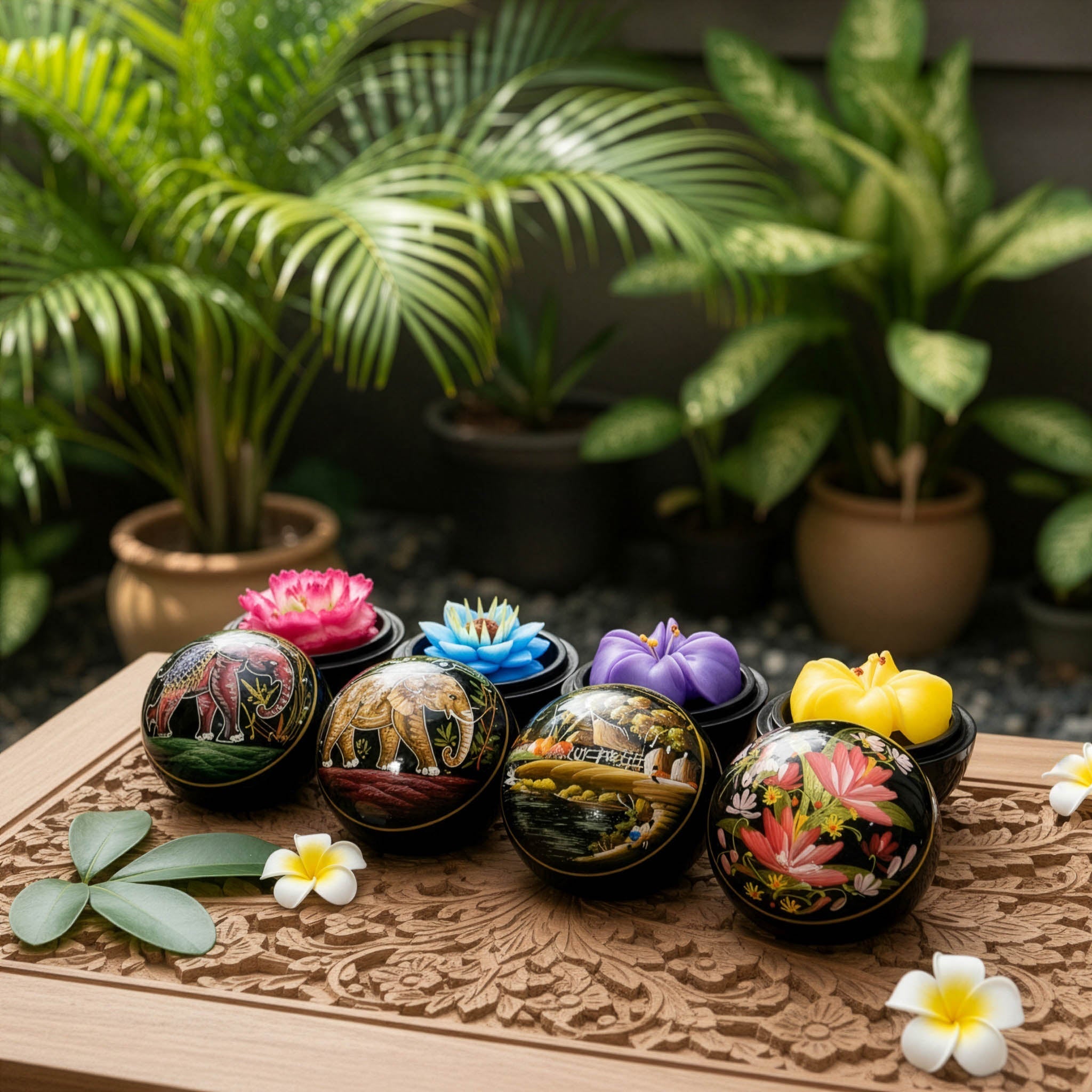 Carved Soap in Lacquer Boxes - Lalanna Design