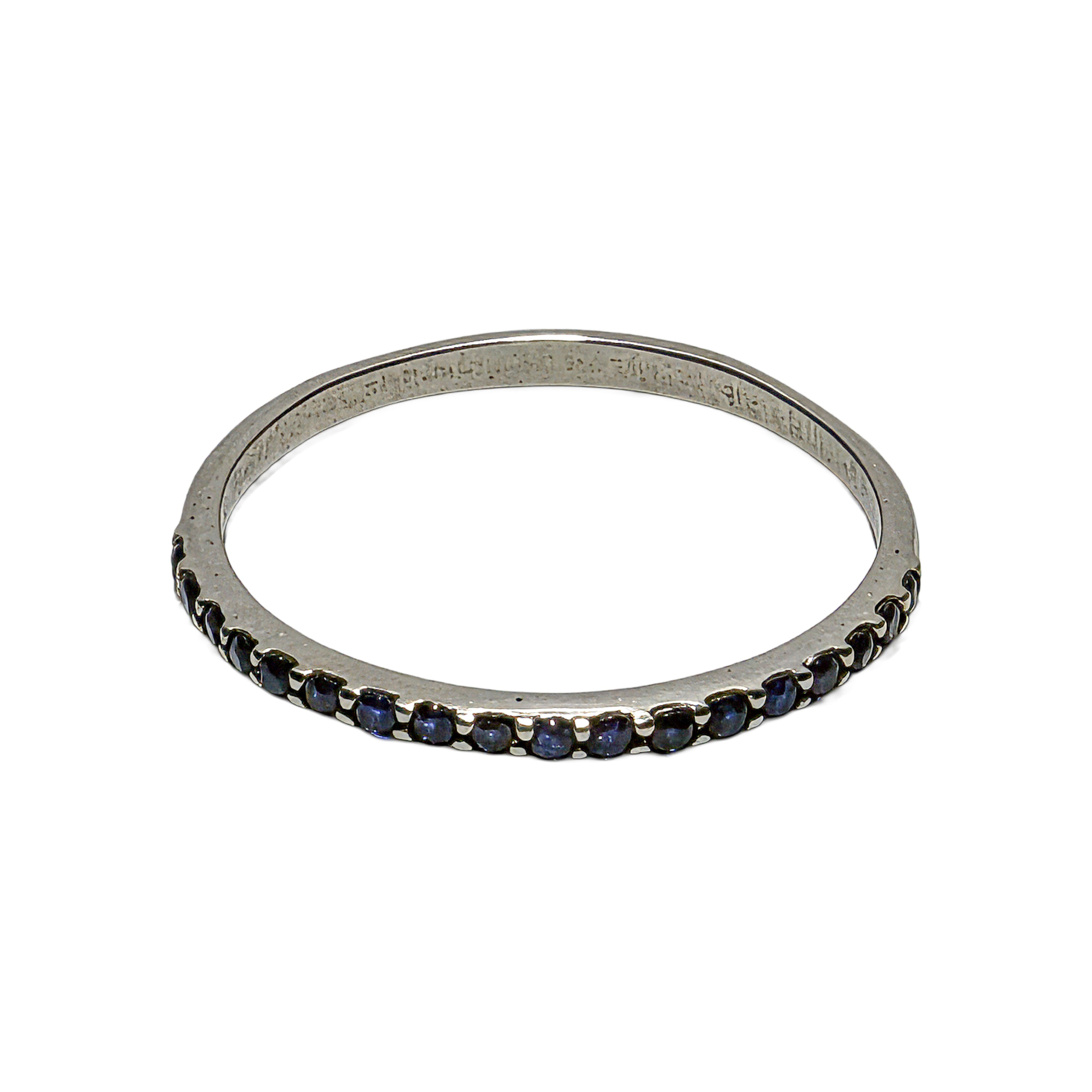 925 Silver Blue Saphire Ring
