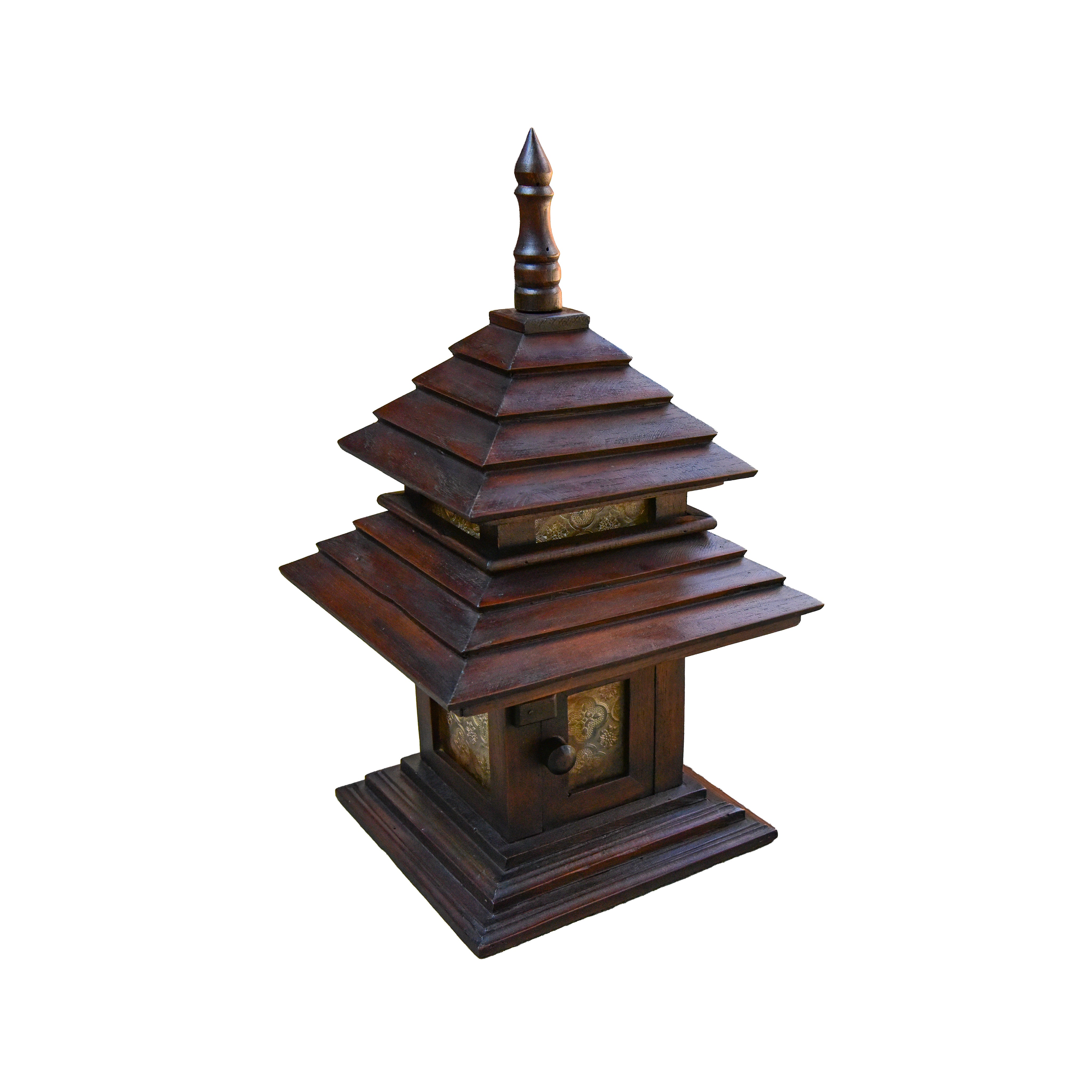 Maison des esprits en teck sculpté à la main, de style Lanna