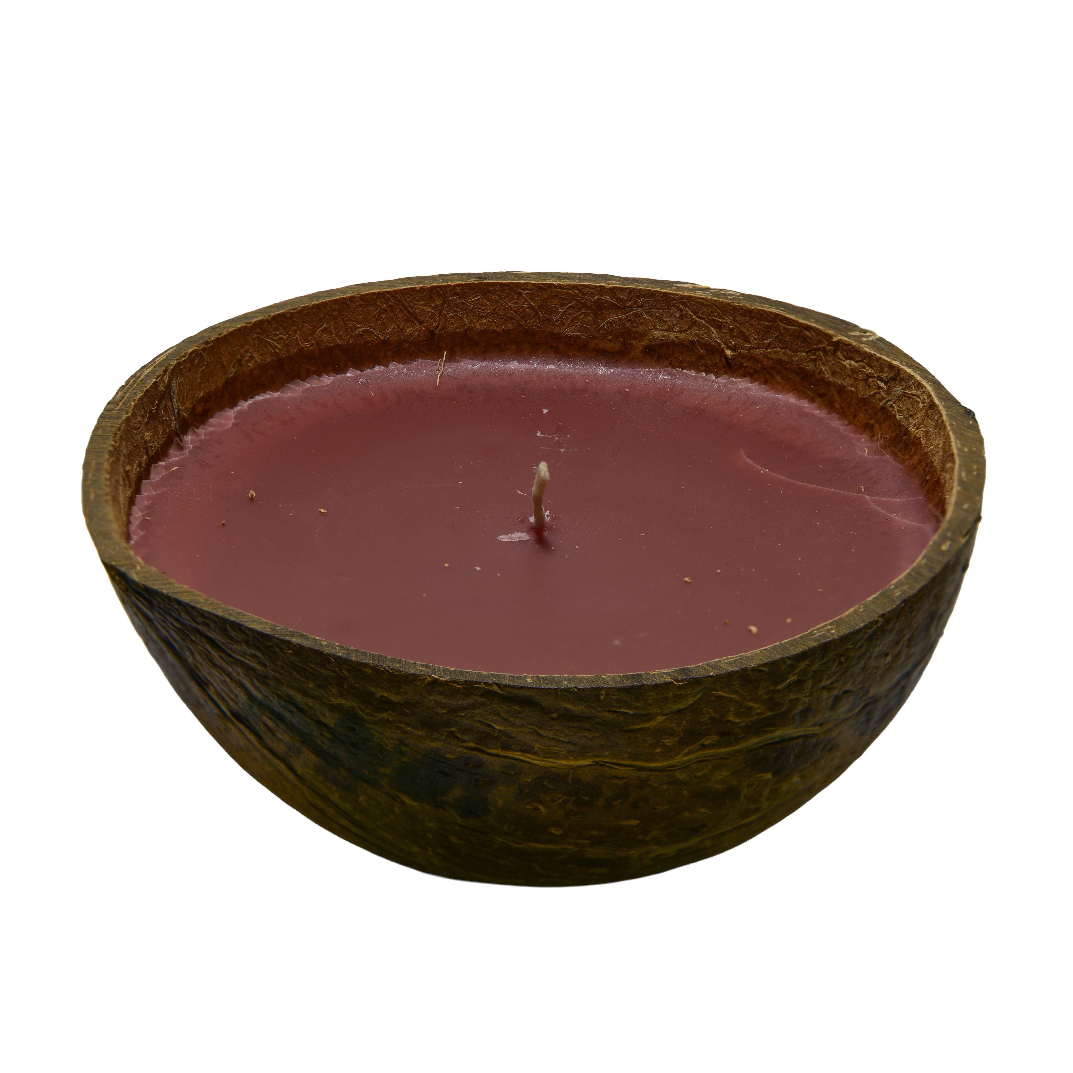 Lalanna Sandelholz-Duftkerze in Kokosnussschale