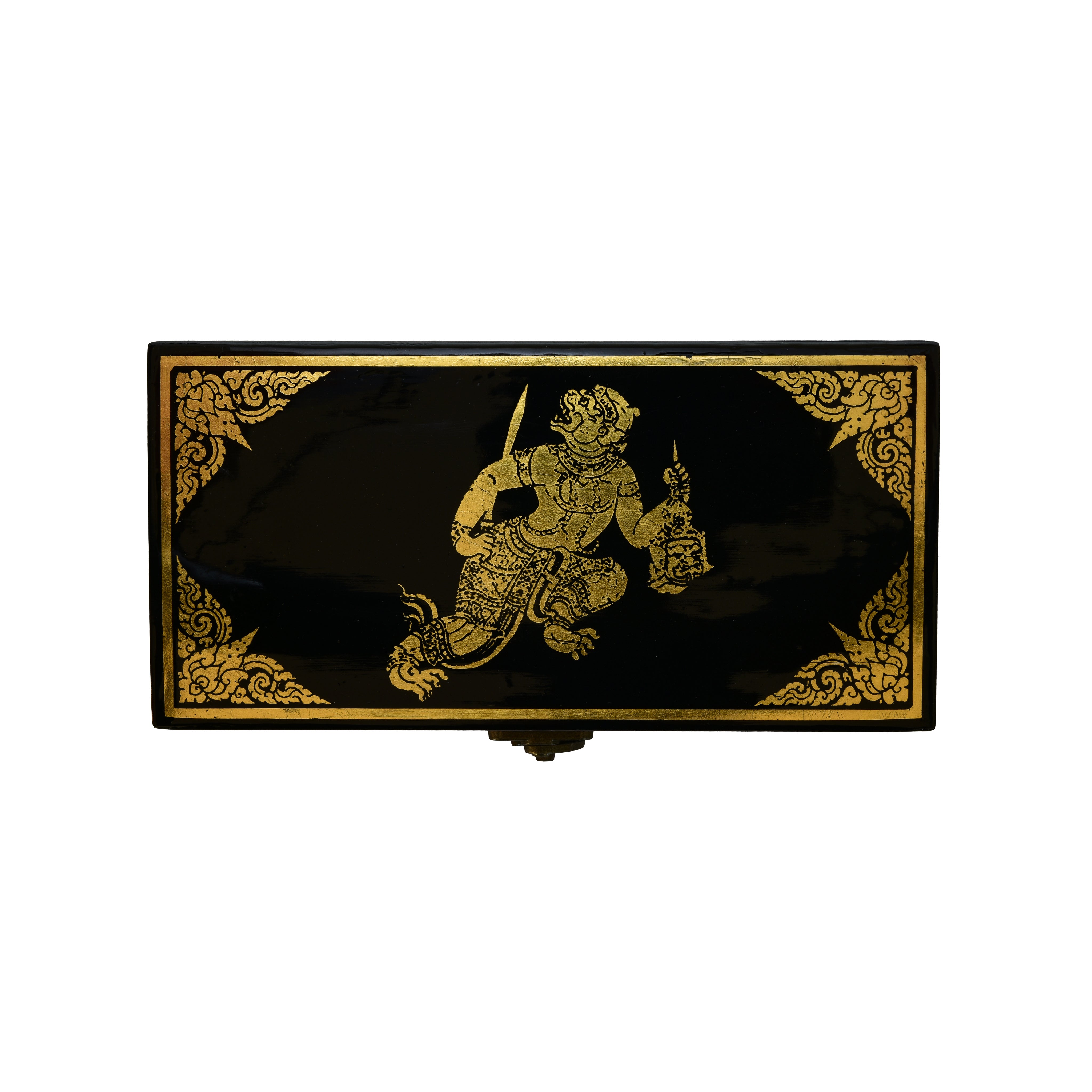 Lanna Lackwaren Dynamische stehende Garuda Dose