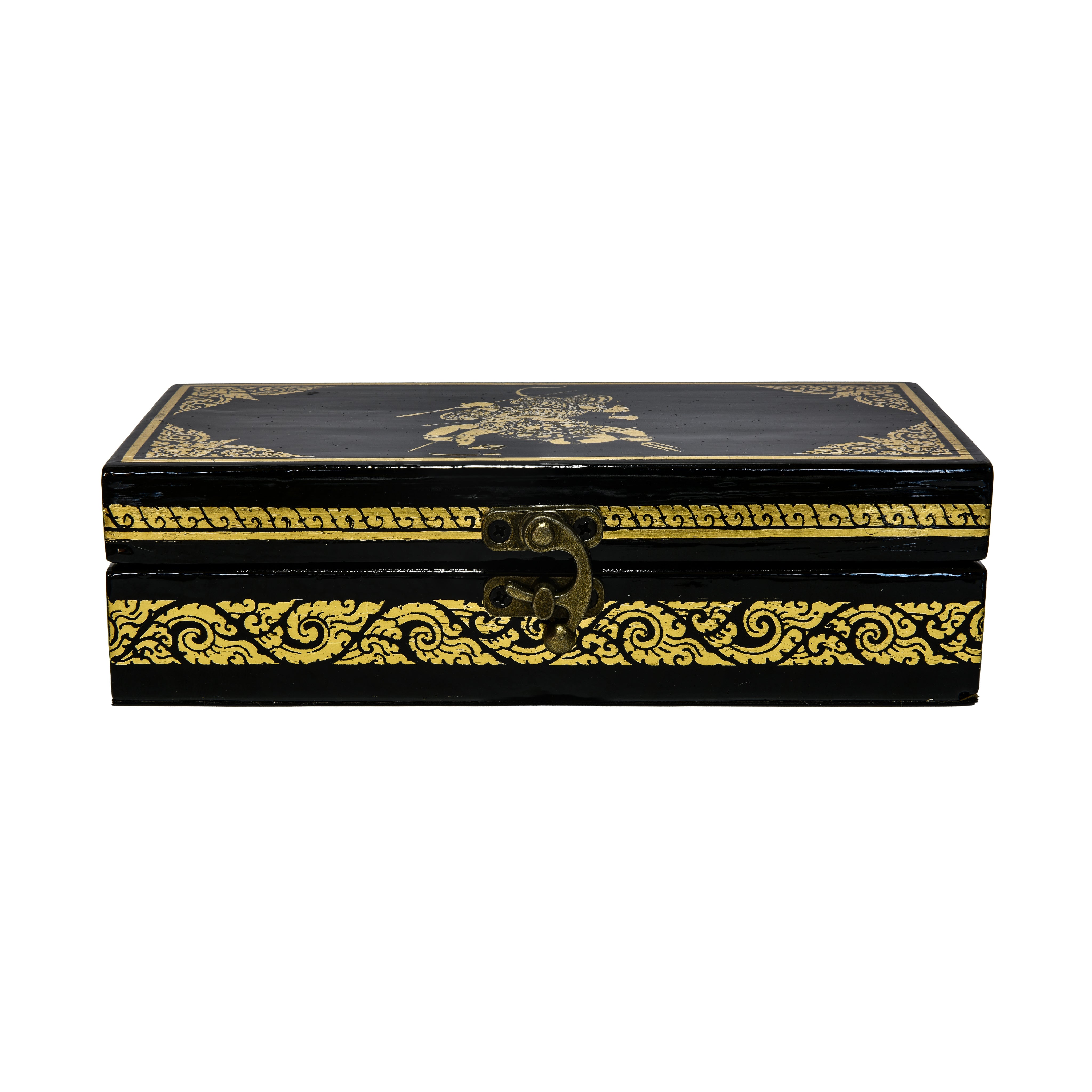 Lanna Lackwaren Garuda kämpft gegen Naga Dose