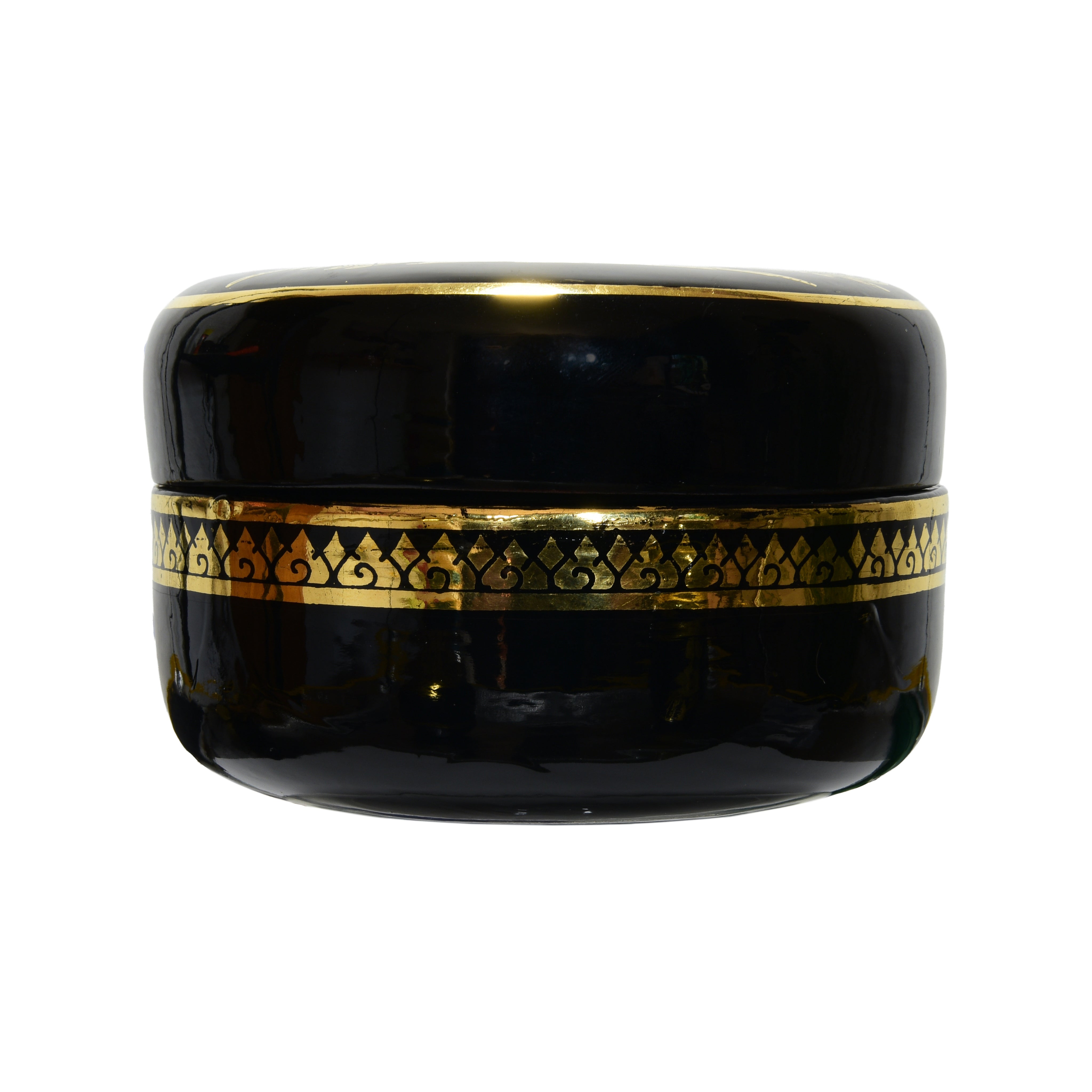 Lanna Lackwaren Tempelboot Dose