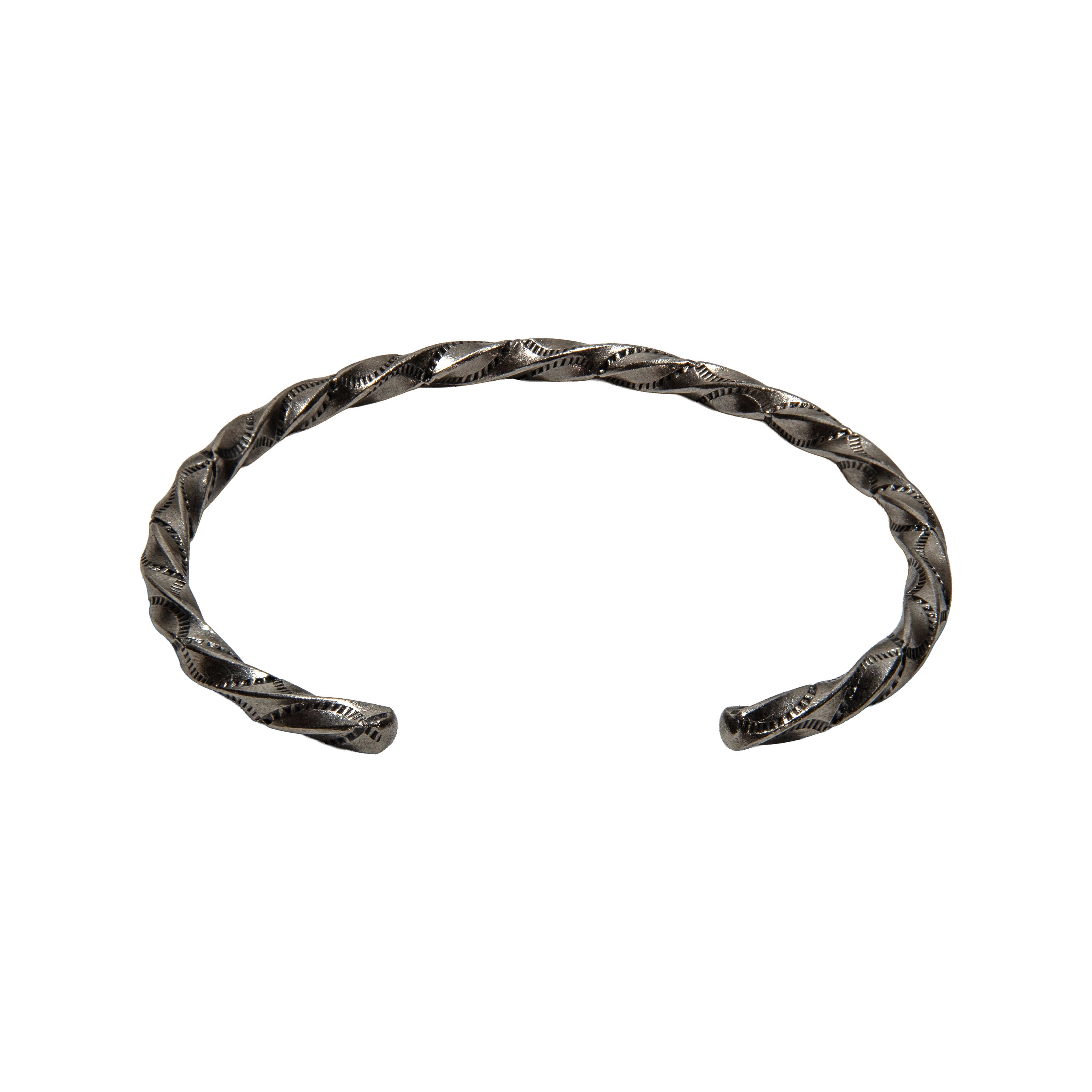 Armreif aus 98 % feinem Silber der Karen-Bergvölker – Armreif mit gedrehtem Seilmuster, handgefertigter Schmuck