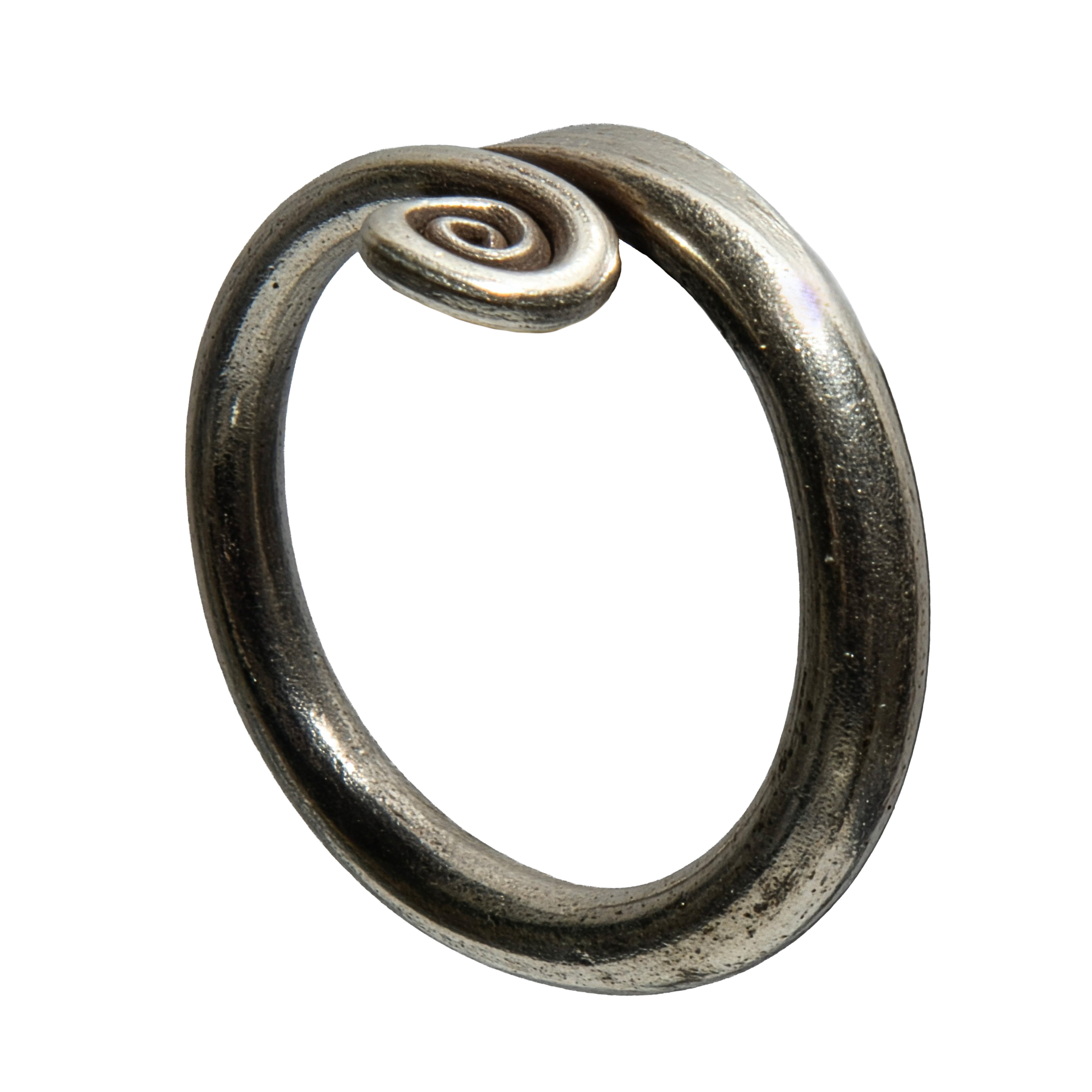Handcrafted 98% Fine Karen Hill Tribe Silver Spiral Coil Ring, Handmade Jewelry from Chiang Rai Thailand - Lalanna Design