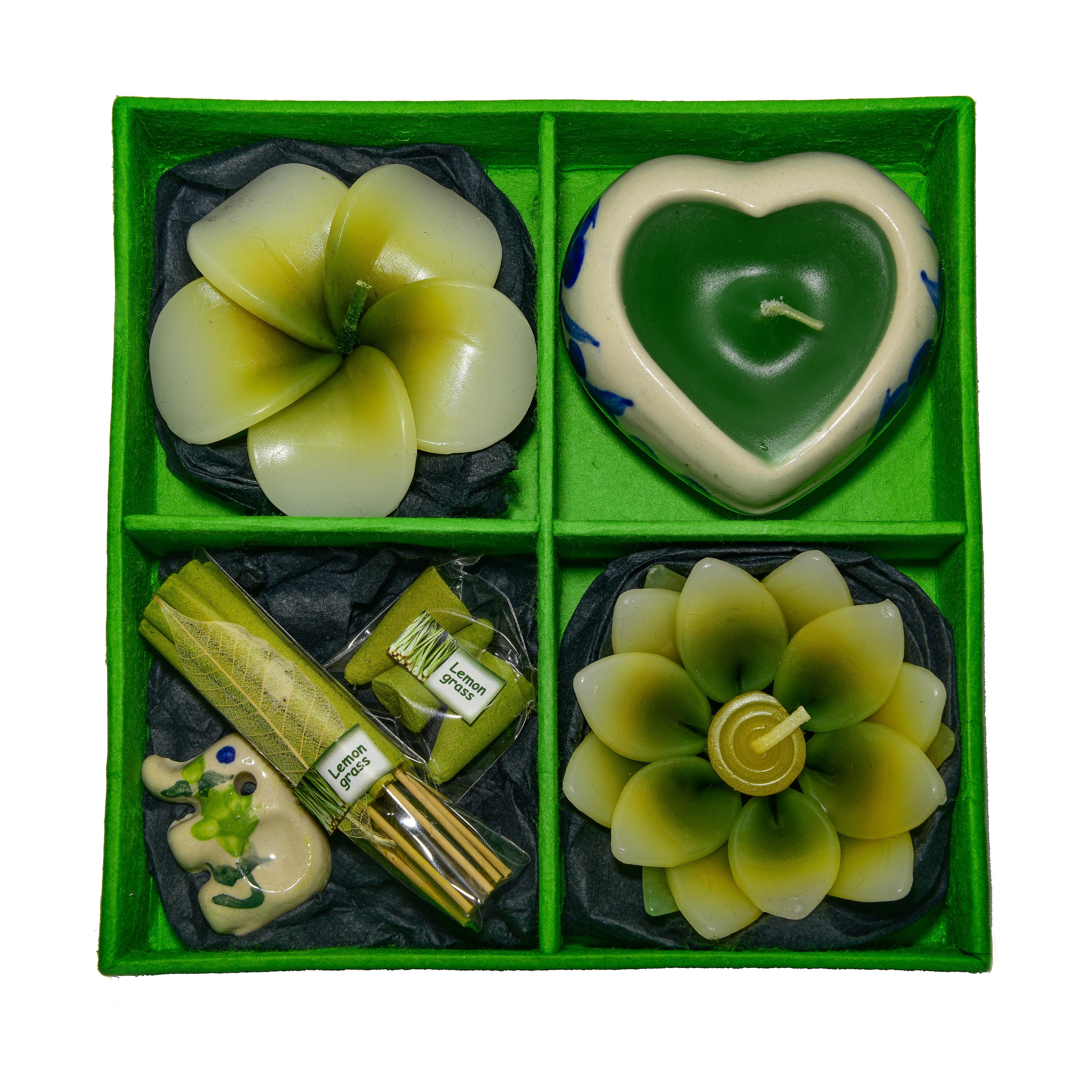 Handcrafted Lalanna Lemon Grass Candle Gift Set from Chiang Rai Thailand - Lalanna Design
