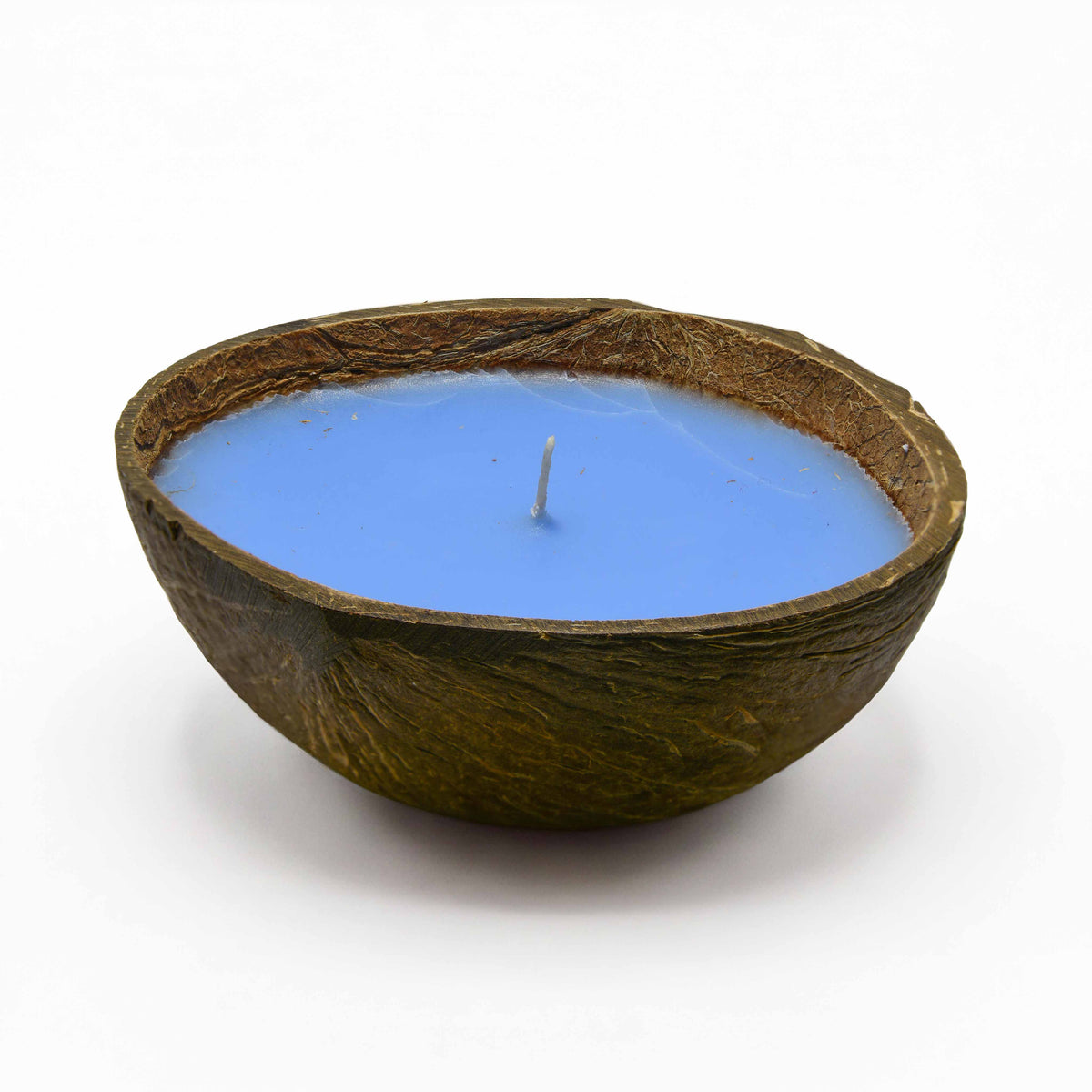 Handcrafted Lalanna Ocean Scented Candle in Coconut Shell from Chiang Mai Thailand - Lalanna Design