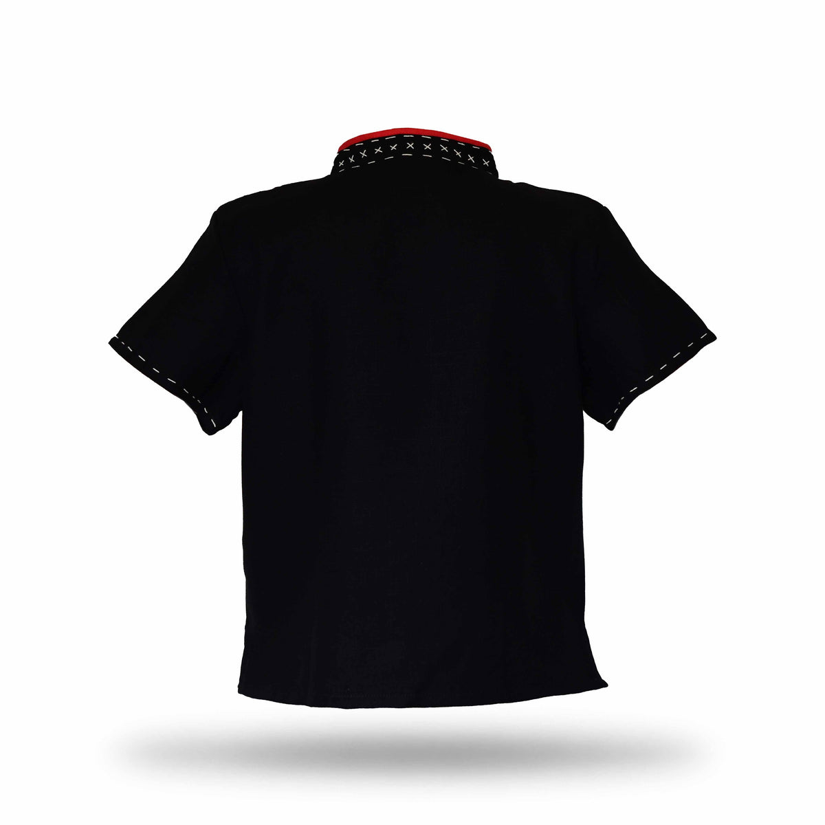 Handcrafted Modern-Style Hmong Hemp Top with Short Sleeves from Chiang Mai Thailand - Lalanna Design