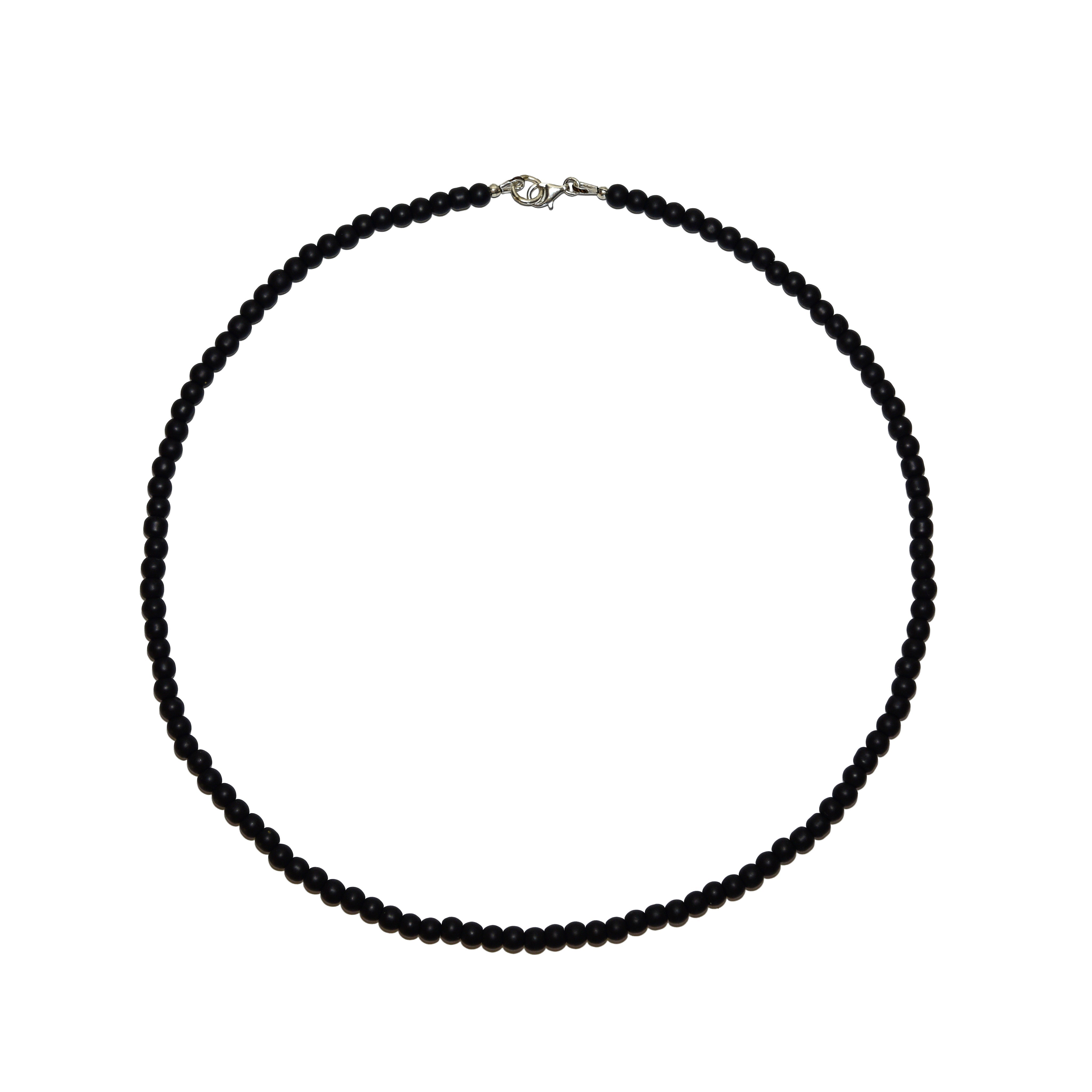 Handcrafted Onyx Men's Necklace from Chiang Mai Thailand - Lalanna Design