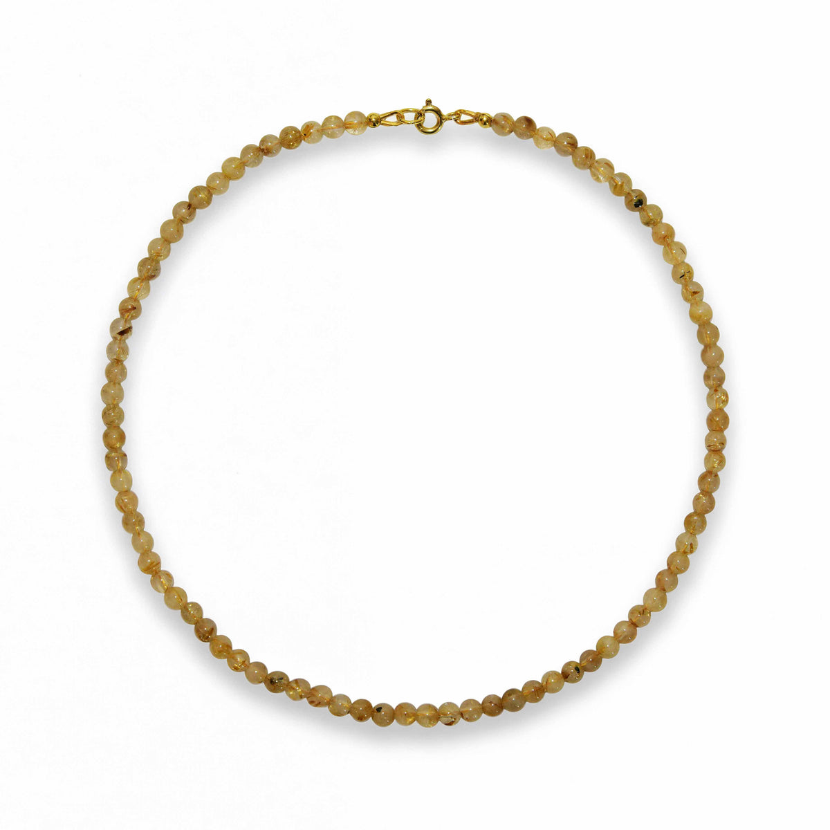 Handcrafted Necklace Rutile Quarz Necklace, Handmade Jewelry from Chiang Mai Thailand - Lalanna Design