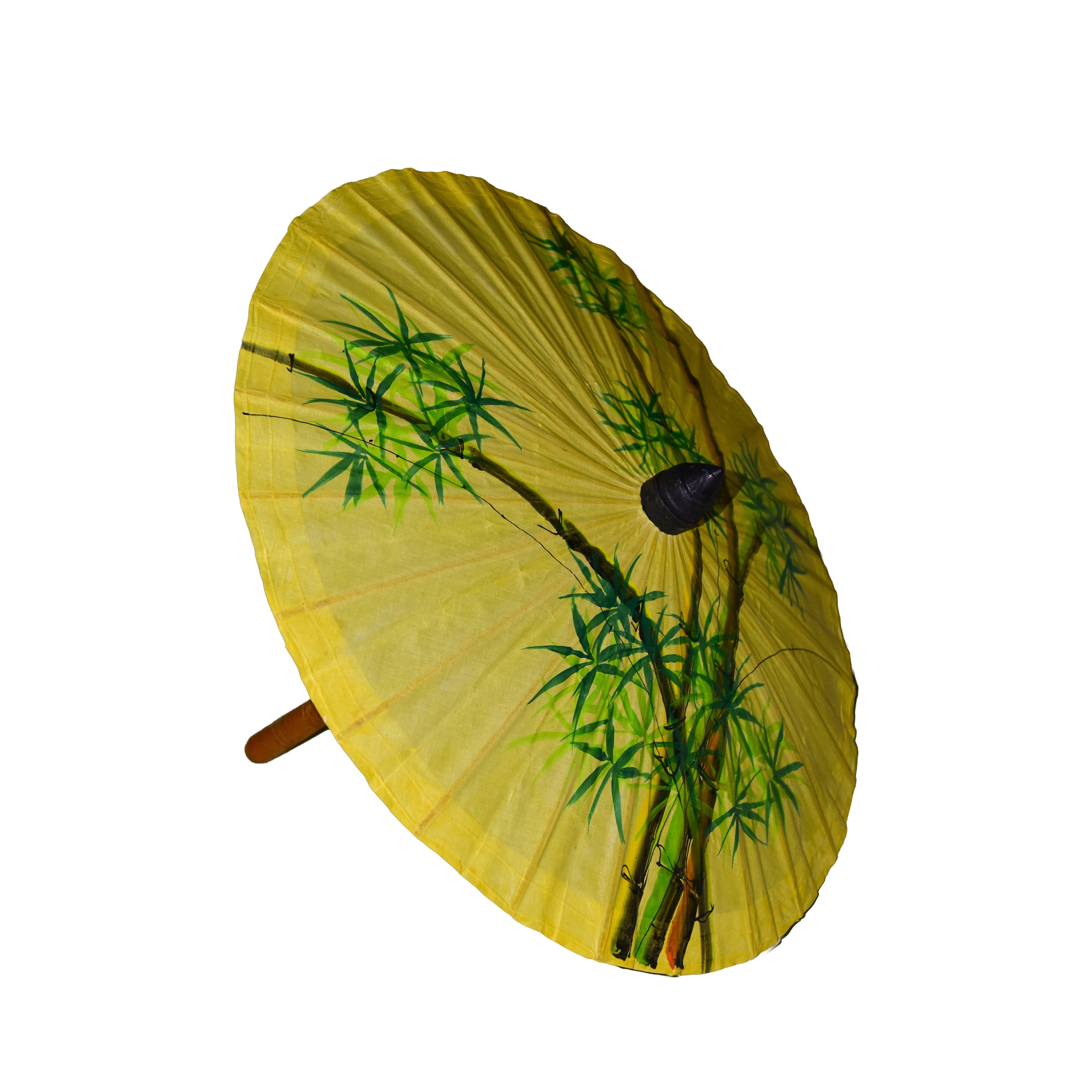 Handcrafted Sa Paper Umbrella - Beige from Chiang Mai Thailand - Lalanna Design