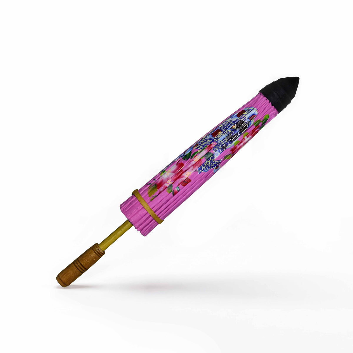 Handcrafted Sa Paper Umbrella - Pink from Chiang Mai Thailand - Lalanna Design