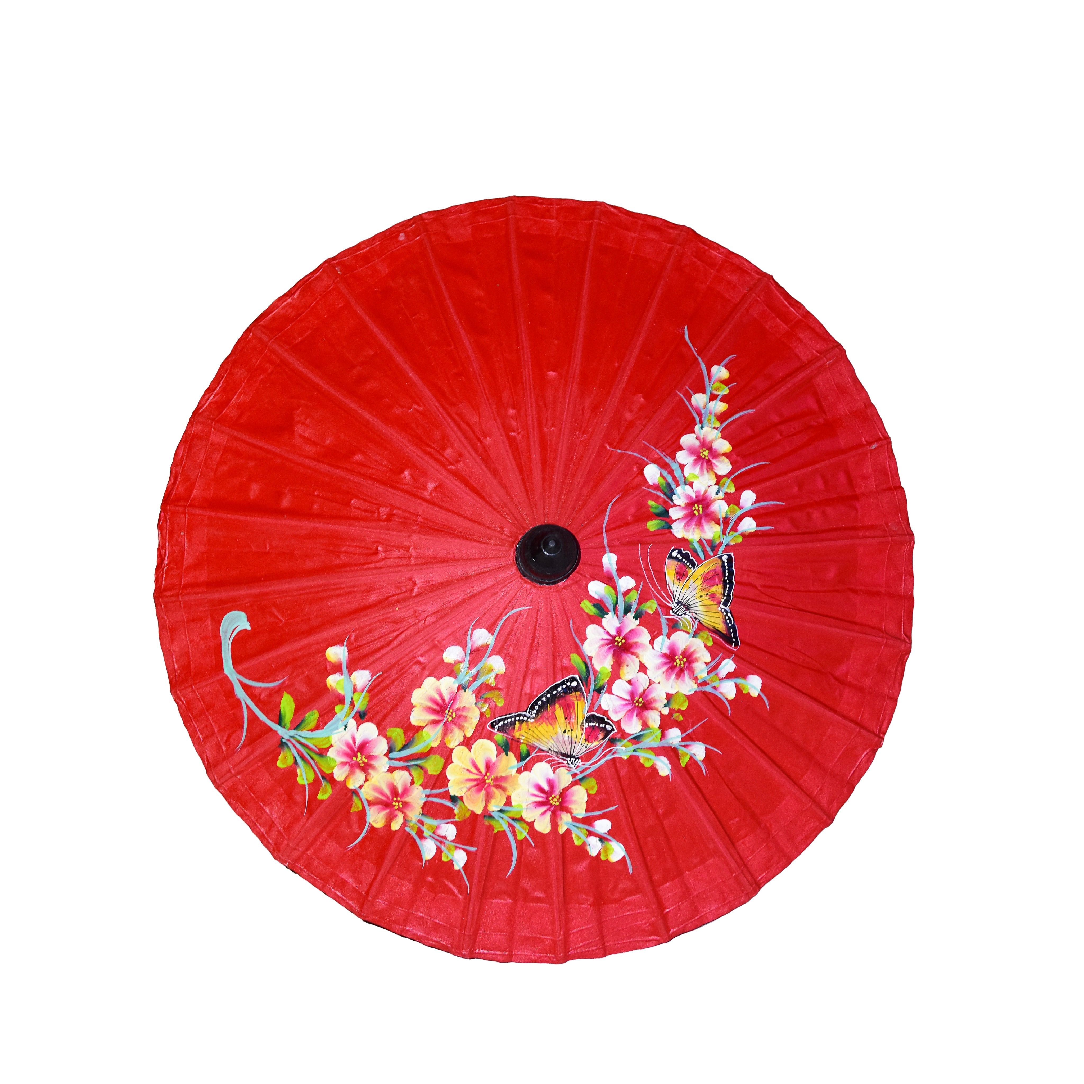 Handcrafted Sa Paper Umbrella - Red from Chiang Rai Thailand - Lalanna Design