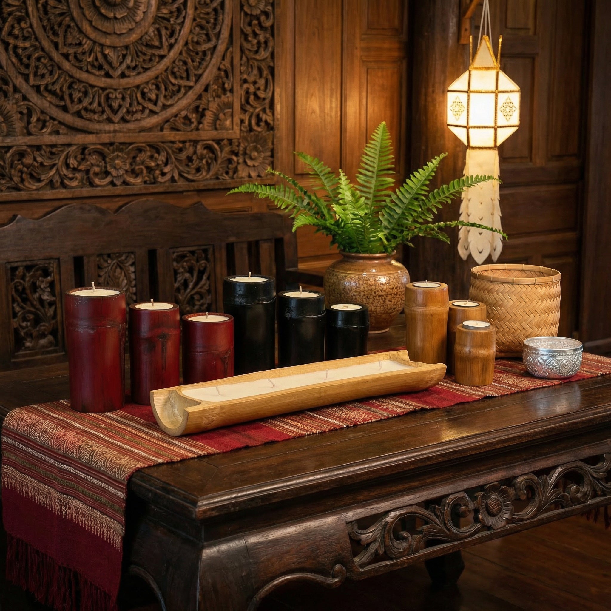 Scented Bamboo Candles