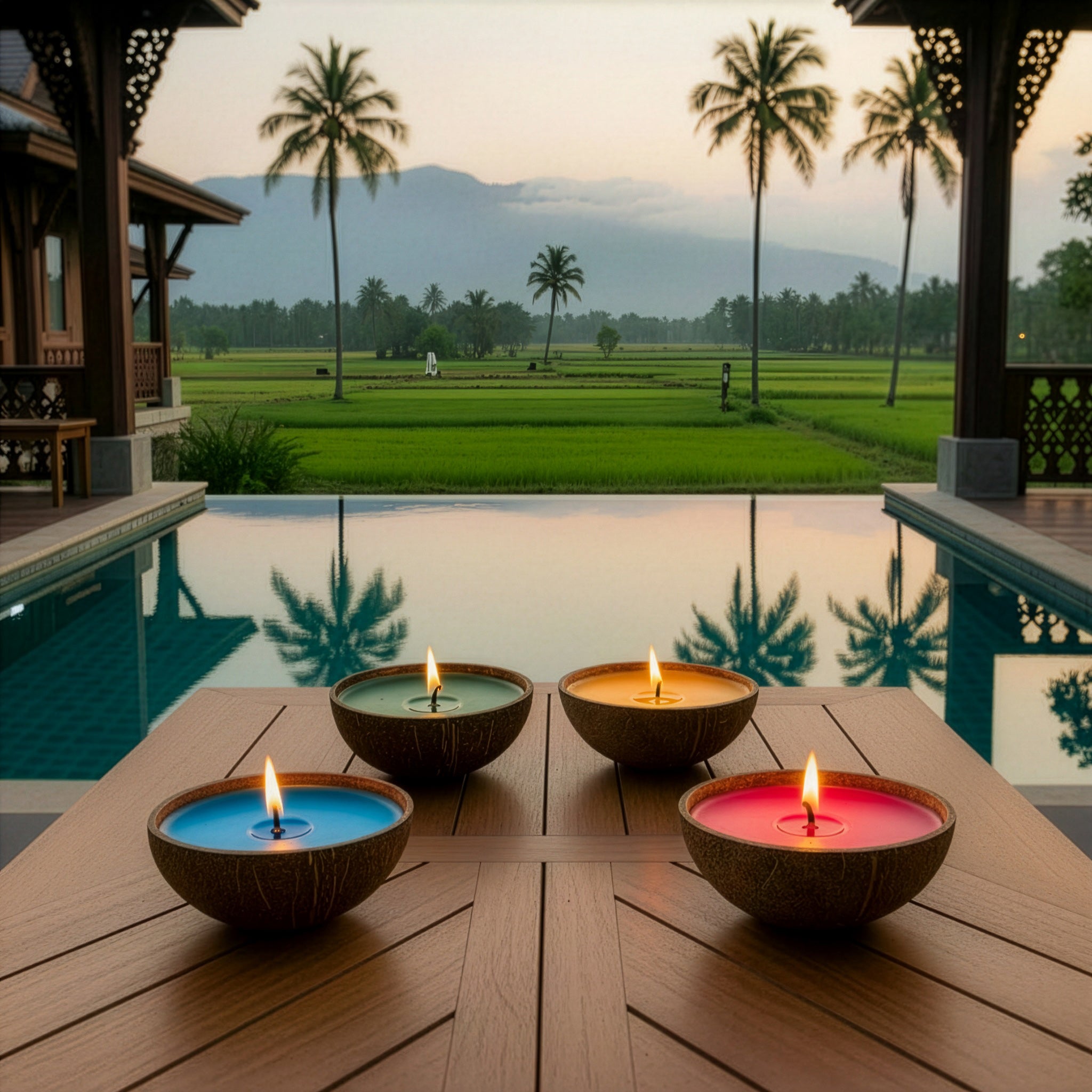 Scented Coconut Candles