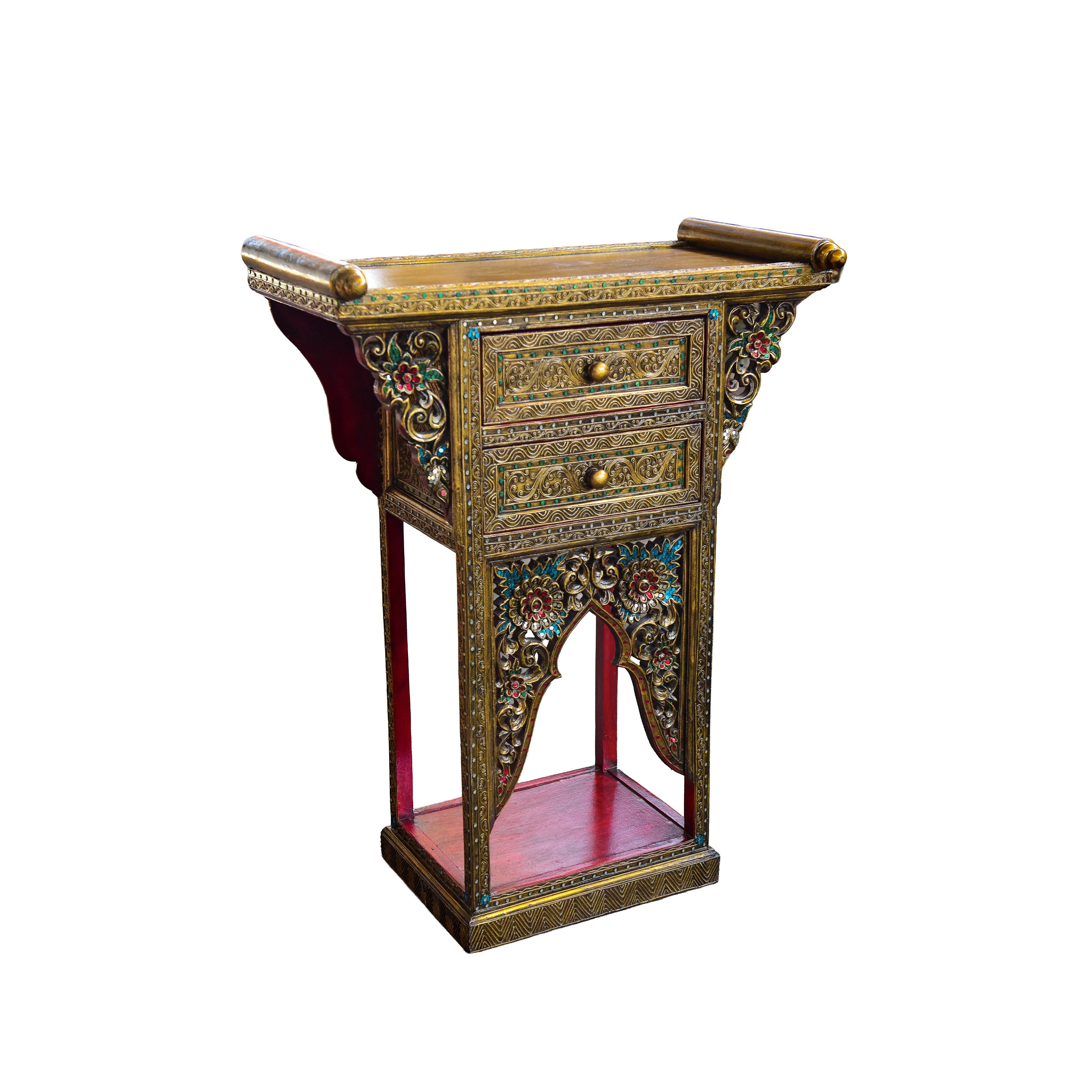 Royal Lanna Altartisch mit 2 Schubladen