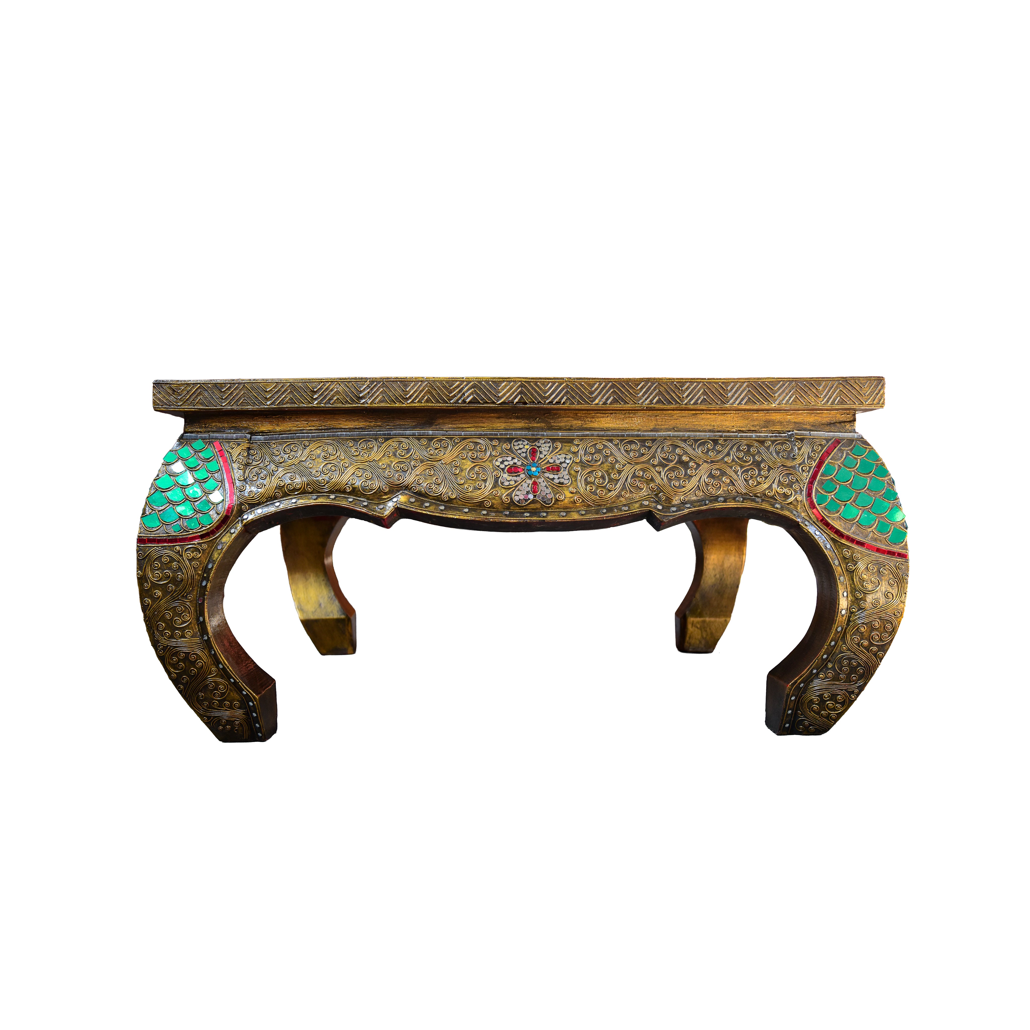 Royal Lanna Large Ornate Opium Table