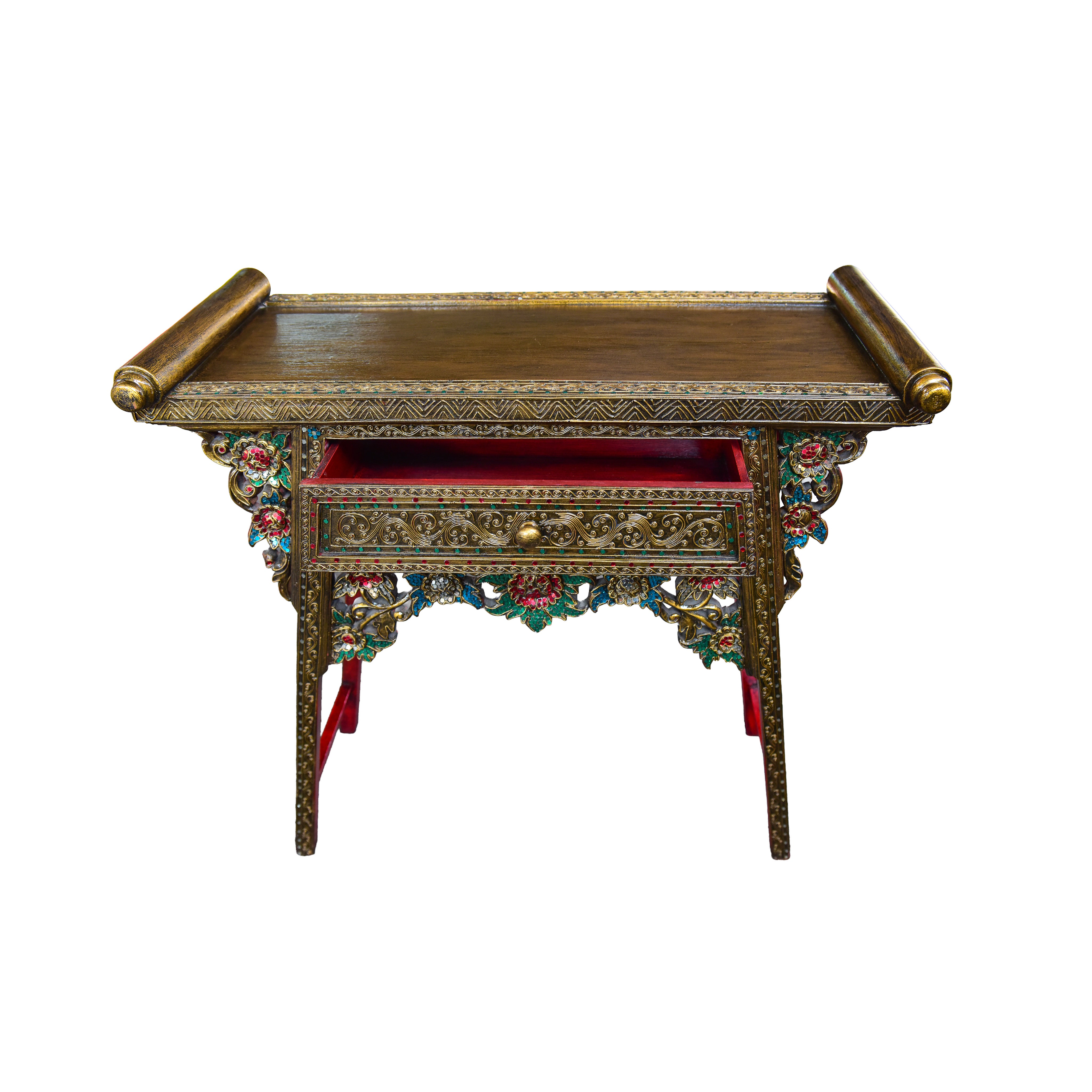 Table d'offrande Royal Lanna avec 1 tiroir