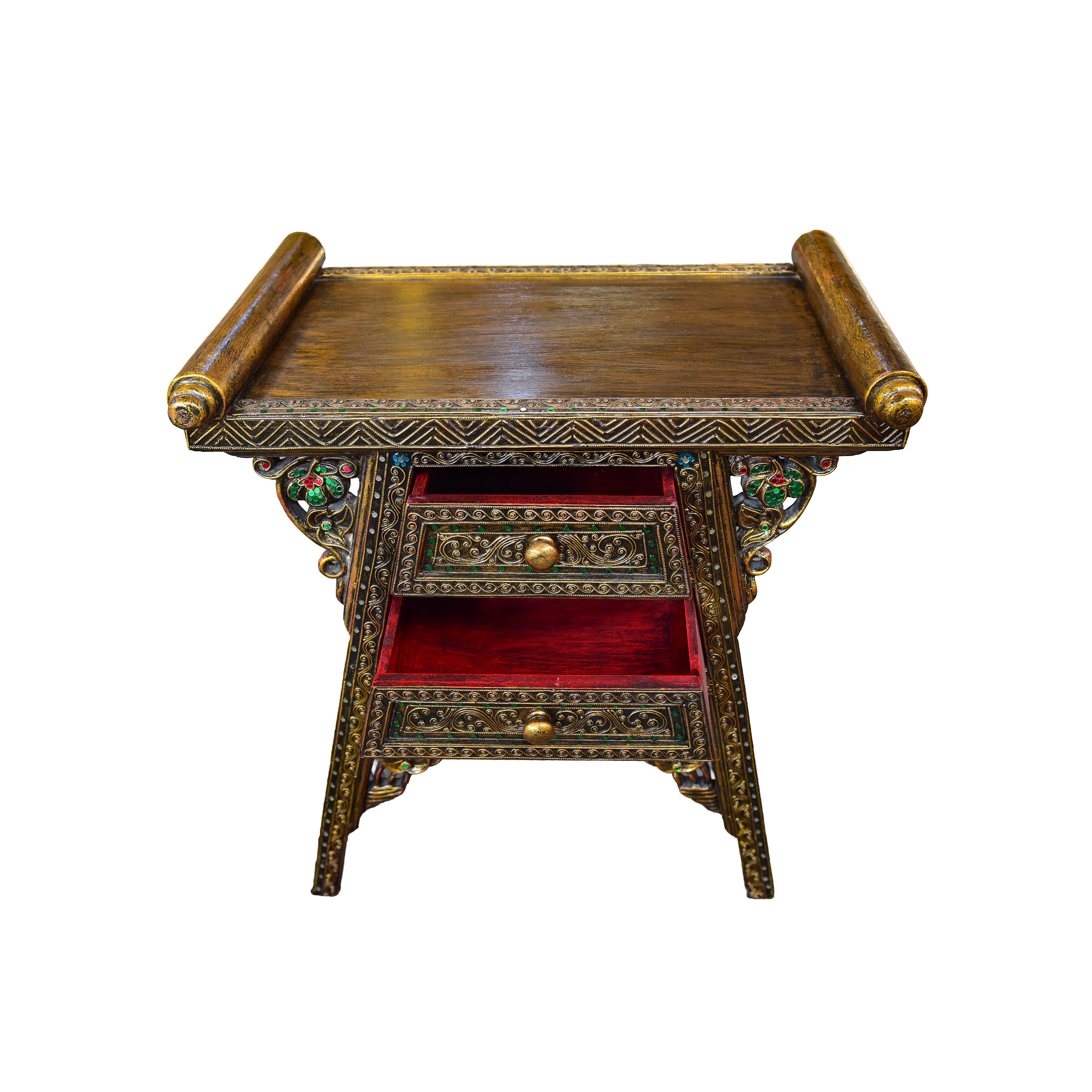 Royal Lanna Opfertisch mit 2 Schubladen