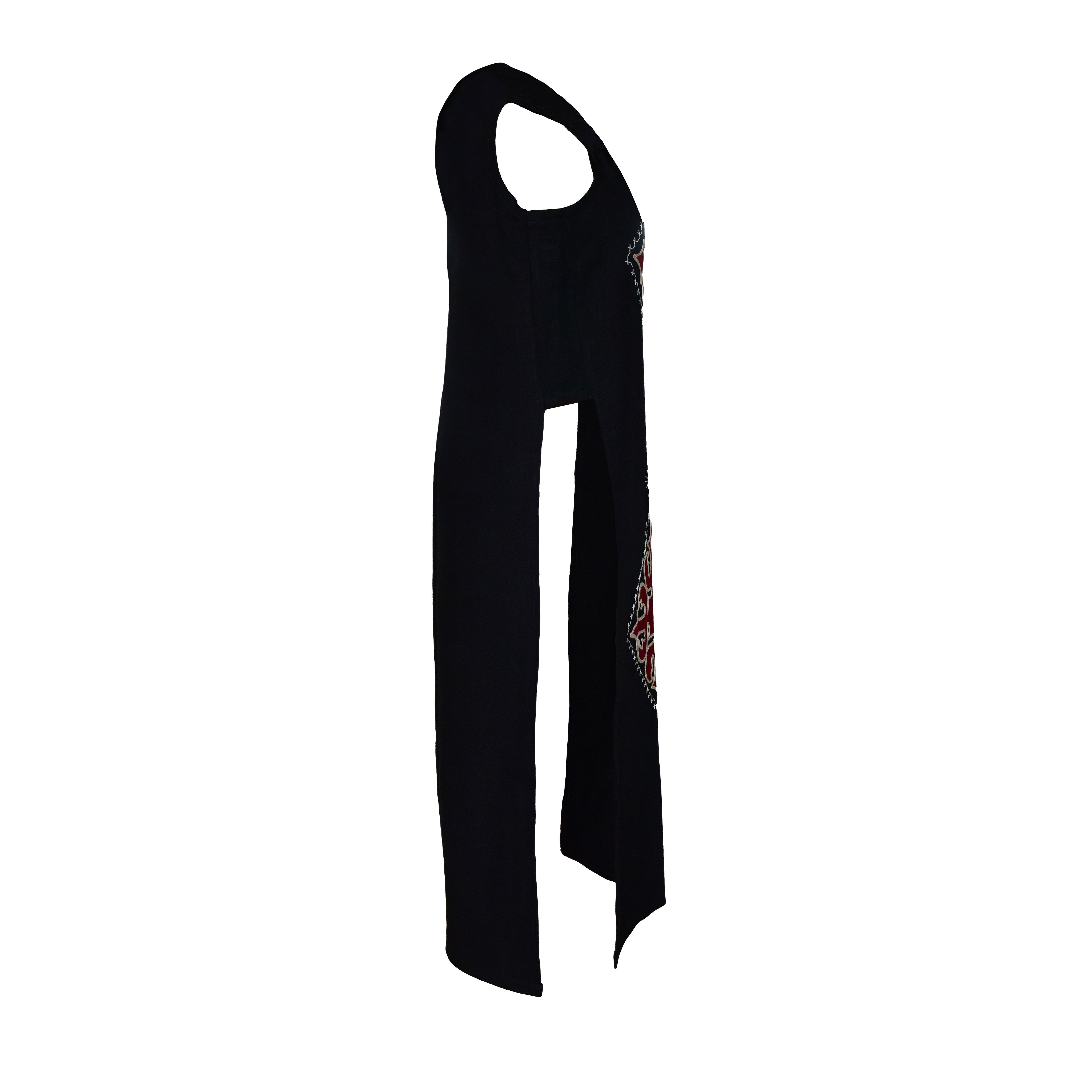 Handcrafted Iu Mien Black Diamond Dress from Chiang Mai Thailand - Lalanna Design