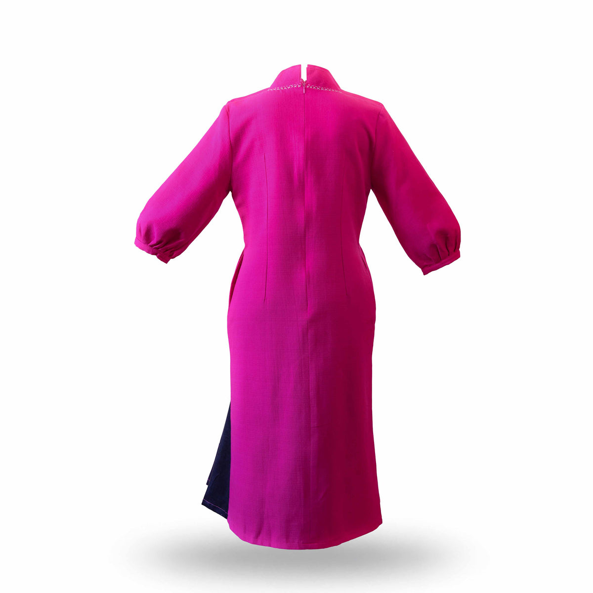Handcrafted Iu Mien Pink Diamond Dress from Chiang Mai Thailand - Lalanna Design