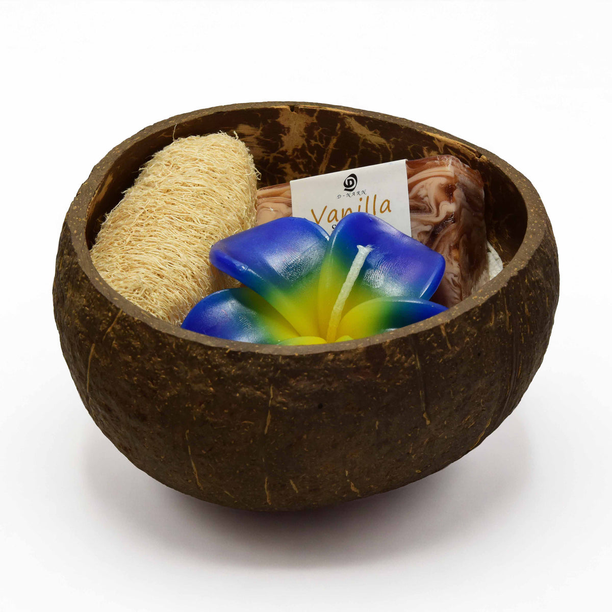 Handcrafted Lalanna Coconut Vanilla-Scented Soap - Spa Set from Chiang Mai Thailand - Lalanna Design