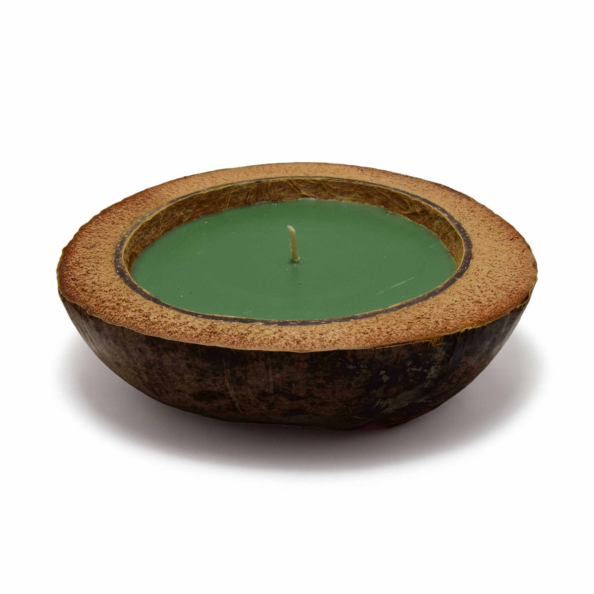 Handcrafted Lalanna Large Coconut Lemon Grass Scented Candle from Chiang Mai Thailand - Lalanna Design