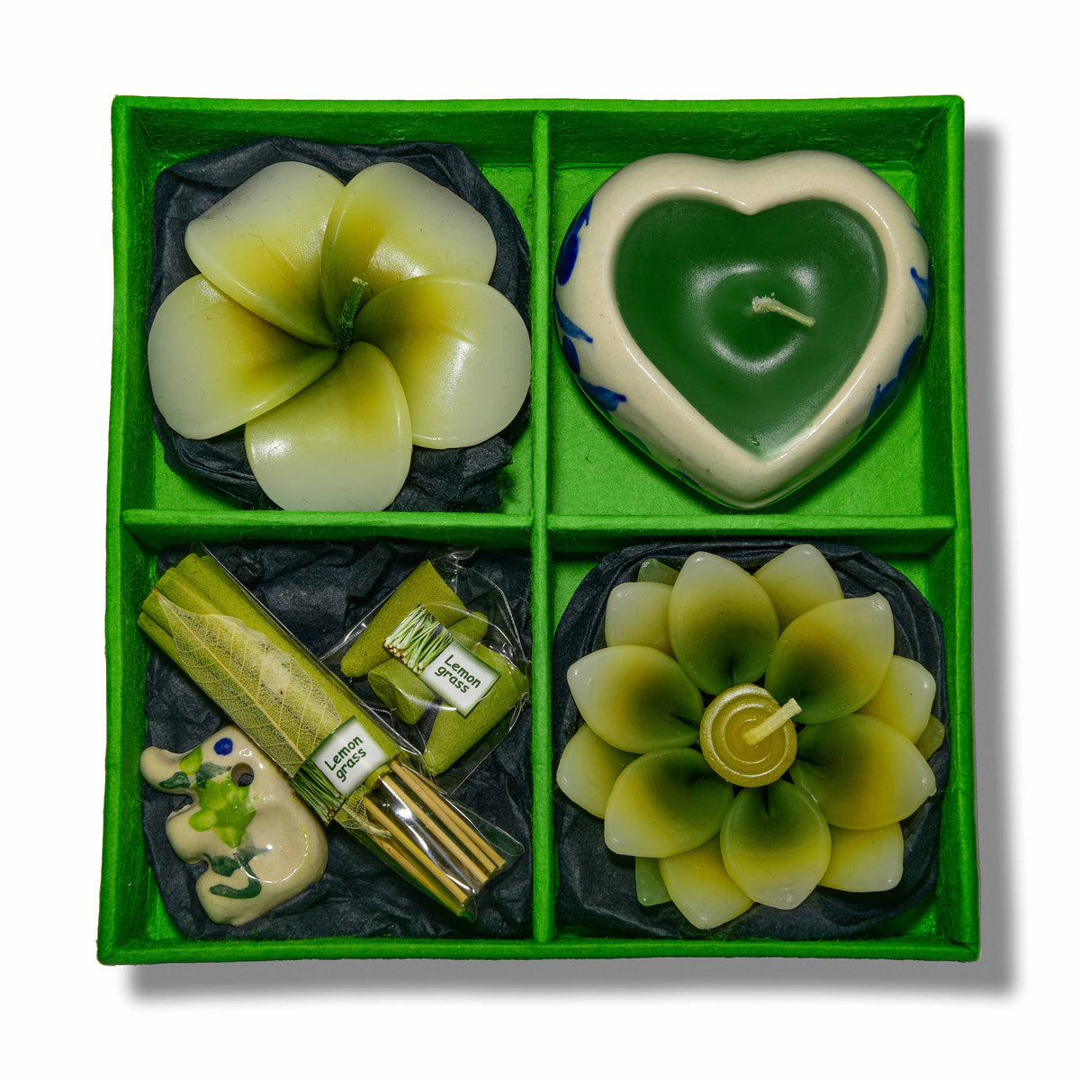 Handcrafted Lalanna Lemon Grass Candle Gift Set from Chiang Mai Thailand - Lalanna Design