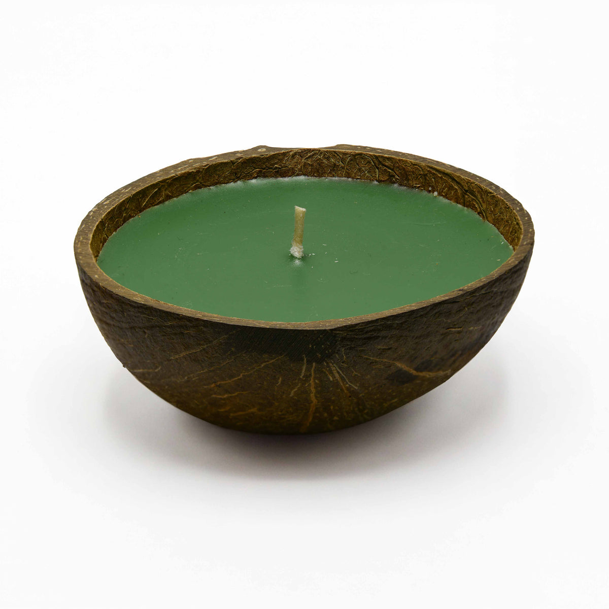 Handcrafted Lalanna Lemon Grass Scented Candle in Coconut Shell from Chiang Mai Thailand - Lalanna Design