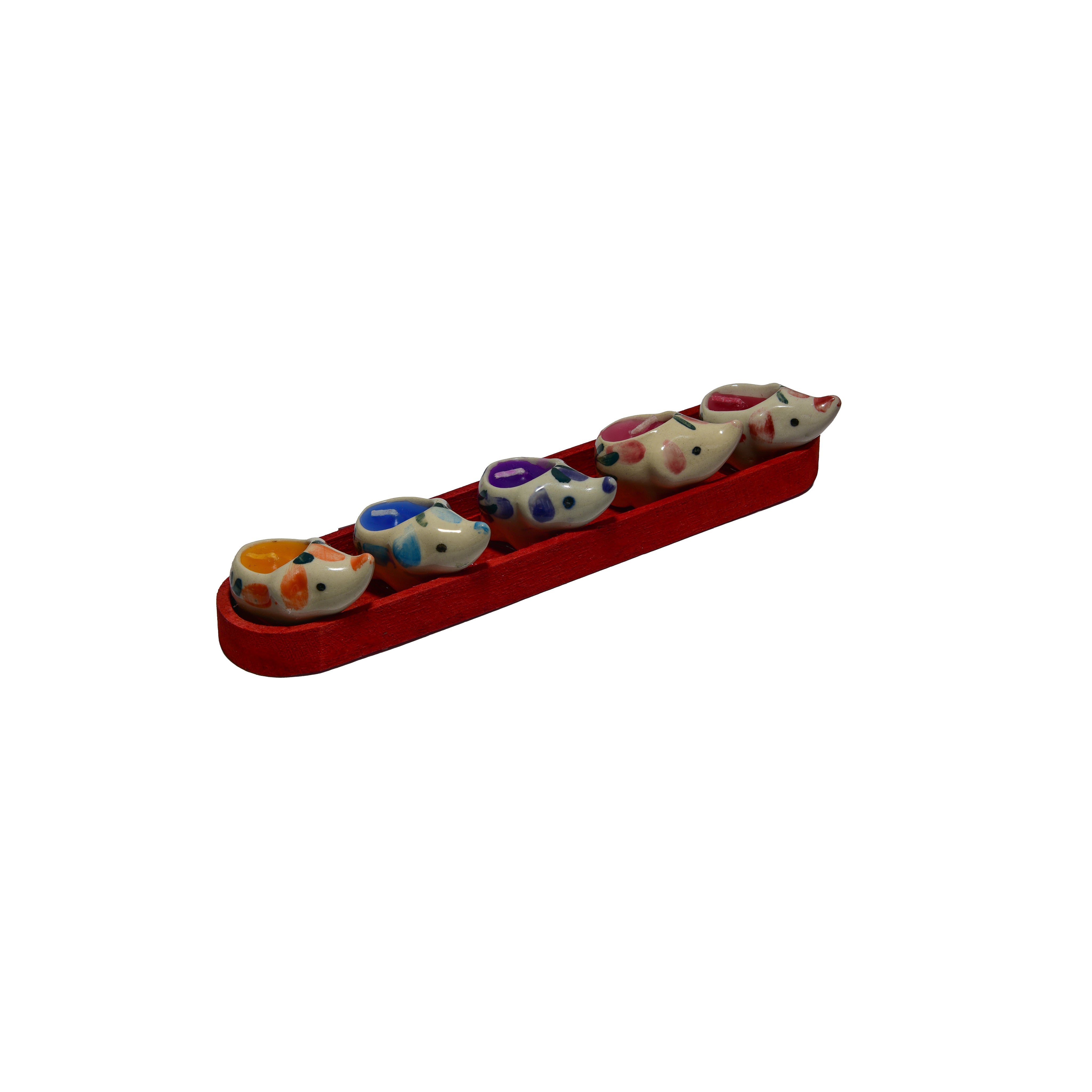 Handcrafted Lalanna Wooden Boat Incense Candle Holder from Chiang Rai Thailand - Lalanna Design