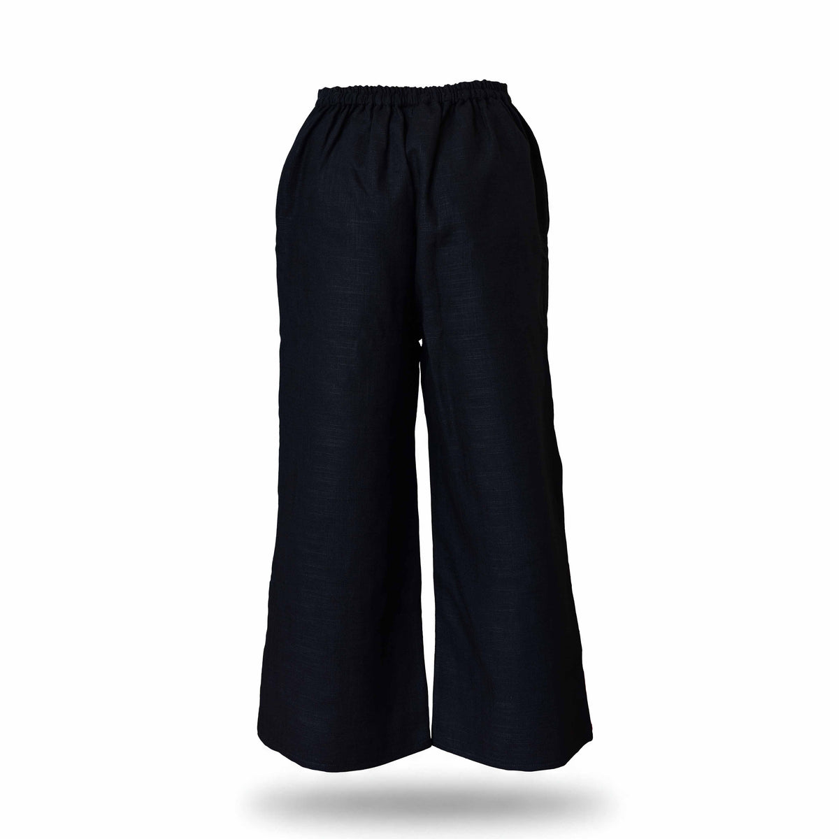 Handcrafted Lanna Hemp Wide-Leg Trousers - Vibrant Boho from Chiang Mai Thailand - Lalanna Design