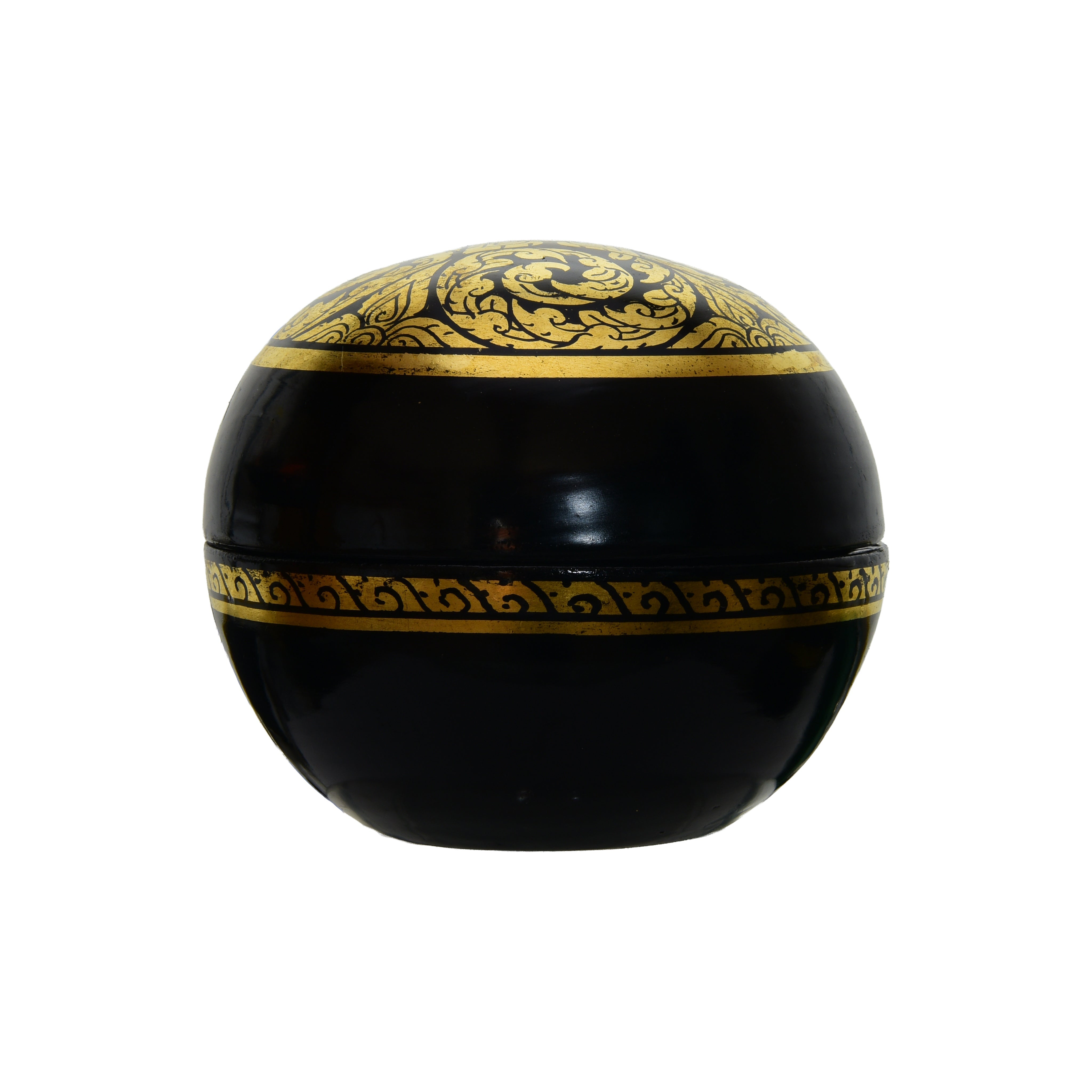 Handcrafted Lanna Lacquerware Floral Box from Chiang Mai Thailand - Lalanna Design