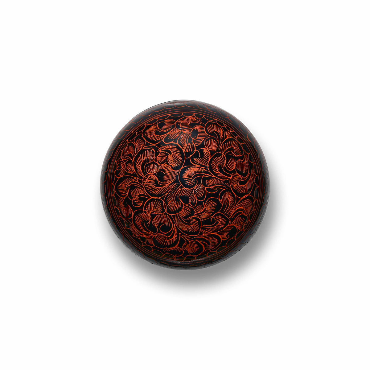 Handcrafted Lanna Lacquerware Red Decorative Box – Handcrafted Thai Storage from Chiang Mai Thailand - Lalanna Design