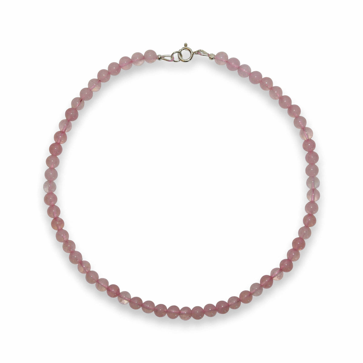 Handcrafted Necklace Rose Quarz Necklace, Handmade Jewelry from Chiang Mai Thailand - Lalanna Design