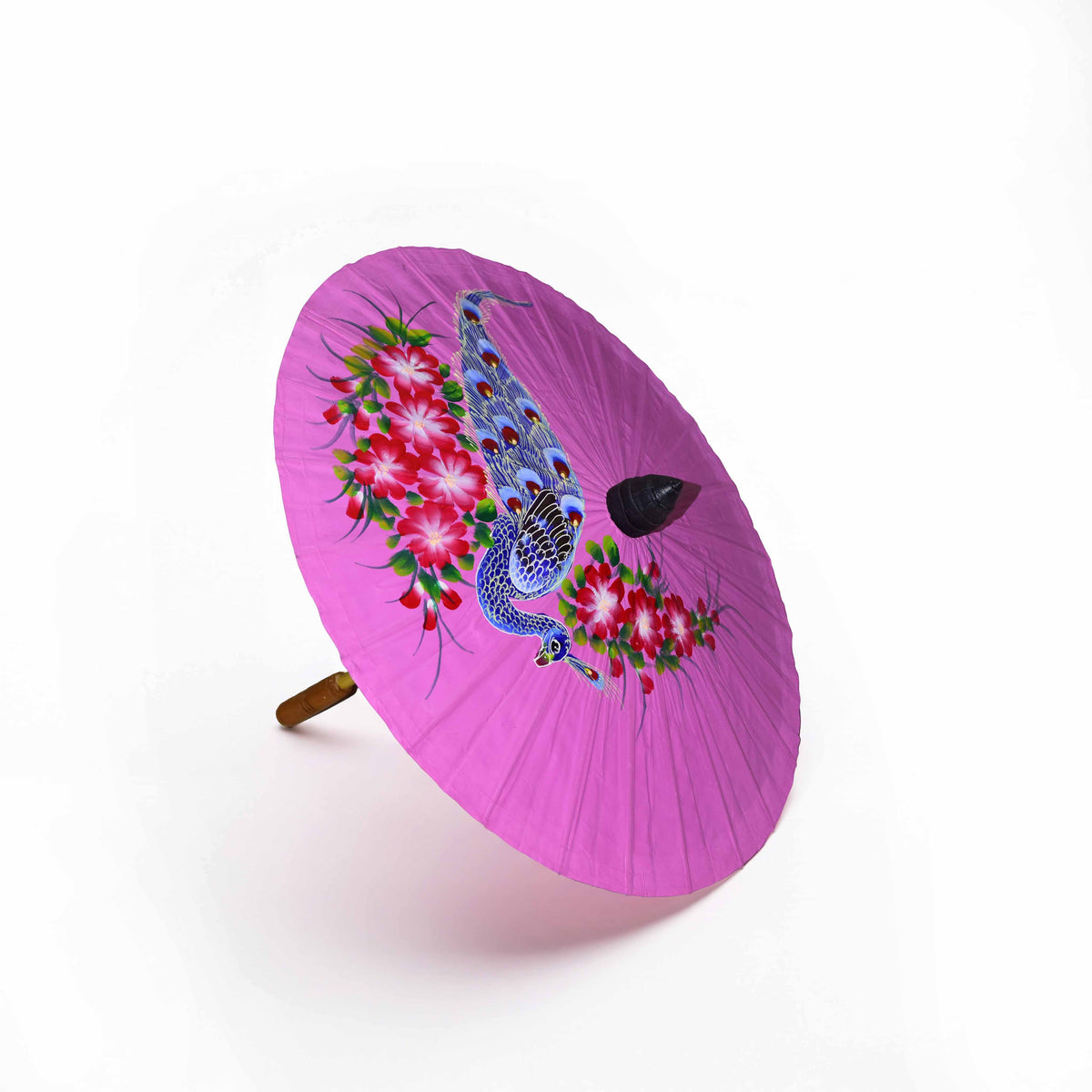 Handcrafted Sa Paper Umbrella - Pink from Chiang Mai Thailand - Lalanna Design
