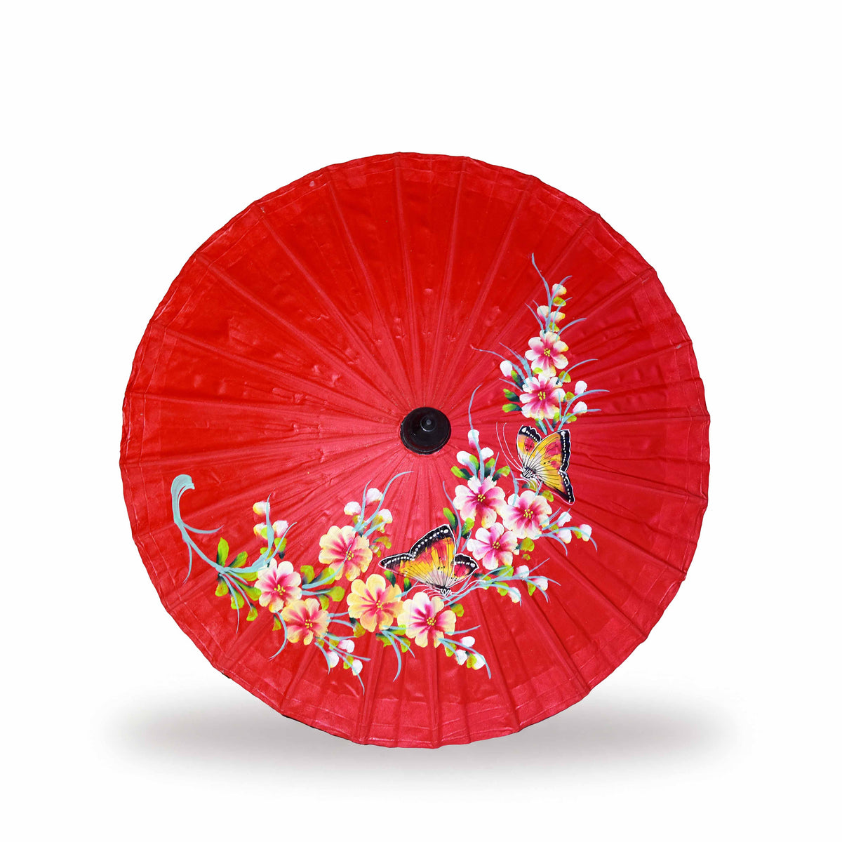 Handcrafted Sa Paper Umbrella - Red from Chiang Mai Thailand - Lalanna Design