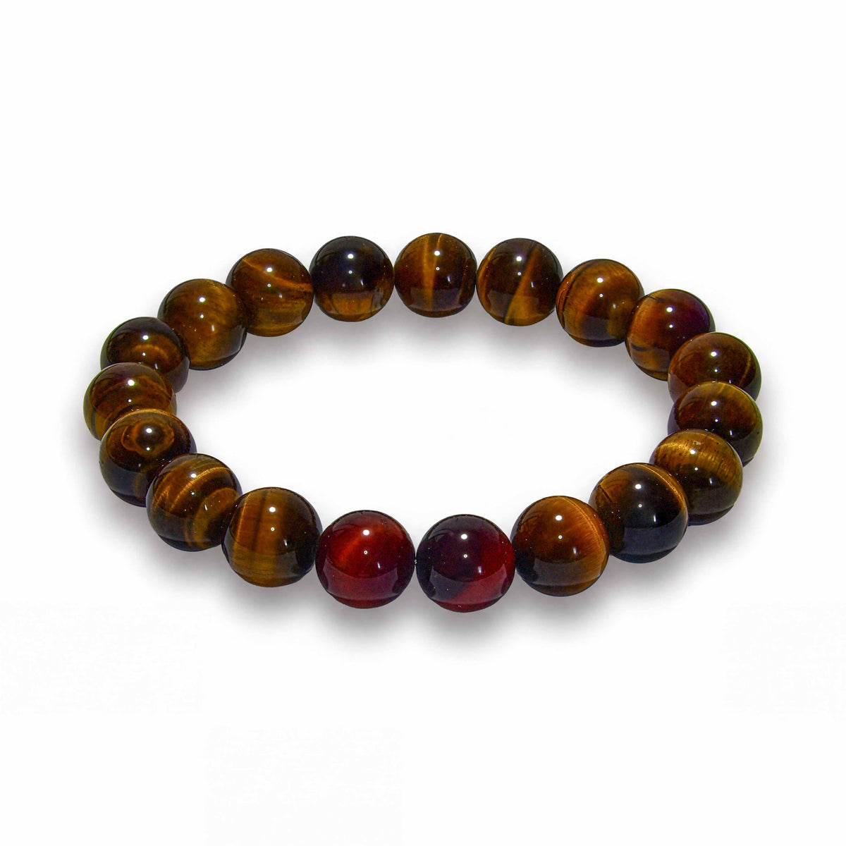 Handcrafted Tiger Eye Stretch Bracelet, Handmade Jewelry from Chiang Mai Thailand - Lalanna Design